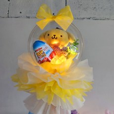 산리오 꽃다발 시나모롤 마이멜로디 쿠로미 폼폼푸린 재롱잔치 졸업식 생일선물 발표회 킨더조이 사탕부케 축하 기념일 어린이날선물 입학식, 폼폼푸린 남아킨더