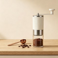 手搖咖啡機磨豆機咖啡磨戶外咖啡工具陶瓷磨芯, 1個, W315D白色陶瓷芯:如圖所示967, 1L