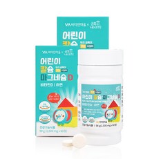 비타민마을 어린이 금쪽같은내새끼 칼슘 마그네슘 비타민D 90g, 60정, 2개