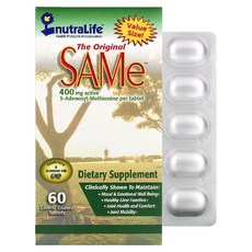 뉴트라라이프 아데노실 메티오닌 SAMe 400mg 60정 이황산염, 120g, 1개