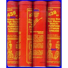 美國REACH 438紅色高黏性耐極壓耐溫潤滑油脂10條組，大貨車最佳選擇, 1個