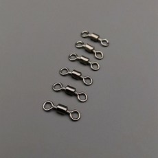 八字環 強力旋轉八字環 黑鎳美式轉環連接器 海釣 路亞垂釣配件, 1個, 6號 100枚