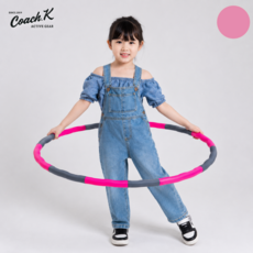 코치케이 초등 유아 키즈 아동 성인 뱃살자극 다이어트 훌라후프 트레이너 추천 상품, 1개, 시그니처 핑크, 1.1kg