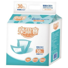 樂爾寶 替換式尿片22x52cm (30片/包) 寵物尿墊 超薄柔軟 超強吸收, 30片, 1個