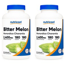 뉴트리코스트 여주 비터멜론 캡슐 2400mg 180캡슐 2병, 180정, 180정, 2개