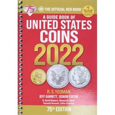 나선형 제본 도서 미국 주화 안내서 2022년 75판 spiral_bound Book A Guide Book of United States Coins 2022 75th Edit