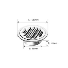 스테인리스 환기구 원형 덕트 망사 커버 스텐 후드 환풍구 캡, 1개