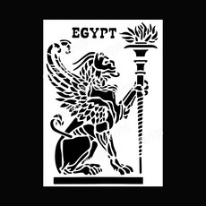 EGYPT 埃及 造型版 蝶古巴特 DIY 塗鴉 繪畫 模板, 1個, A40-0089