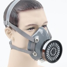 KCs 안전인증 방독 마스크 단구 나사식 정화통 유기가스용 농약 도장 주조, 1세트