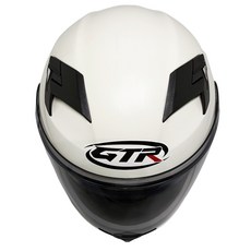 GTR MACAN 素色內藏墨片安全帽, 素色 白, 白, 素色 白