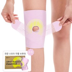 aoFIT무릎 보호대 전문 인체공학 스포츠 무릎받이, 1개, 핑크