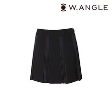 국내매장정품 와이드앵글 여성 골프웨어 치마 스커트 WL 부분플리츠 큐롯 (Black) 여성스크린골프 와이드앵글골프웨어 와이드앵글원피스 와이드앵글스커트 골프치마 골프스커트
