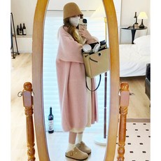 임산부 원피스 세트 스커트 만삭 니트 롱 가디건