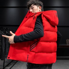 新潮羽絨棉服坎肩背心男，秋季潮流百搭馬甲，多色可選，展現男性陽剛魅力氣息