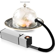 Chefhut 캠핑 스모커 훈연기 훈제 고기 음식 음료 바베큐 휴대용 실내 차가운 흡연 총을위한 칵테일 흡연자 미니 연기 주입기... Q1224326, 1개