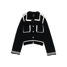 핀코 울 골지 니트 가디건