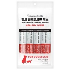 철군 강아지 애견 헬시 글루코사민 건강보조제(치킨+연어 14gx4p) _ 32719EA, 관절, 1개