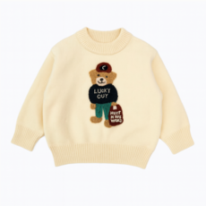 키즈 주니어 남아 여아 가을 겨울 곰돌이 니트티