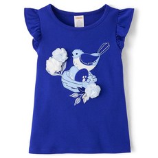 Gymboree 여아 및 유아용 민소매 니트 티셔츠 Blue Bird 175763