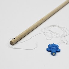 30cm 원목 자석낚싯대 낚시놀이 부품(거북추), 1개