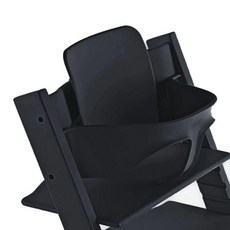 트립트랩 하이체어 쿠션 스토케 의자 호환, 성장의자울타리+등받이-블랙