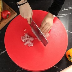 원형플라스틱도마 업소용 두꺼운 곰팡이 소나무 조리대 원형 정육점, 35x1.5cm 화이트, 1개, 1L