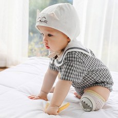 라베스토 유아 아기 무릎보호대 무릎쿠션, 1세트, 옐로우