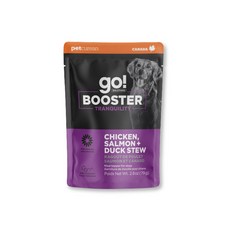 go! 舒緩情緒品燉無穀鮮肉狗狗機能補給餐包-雞肉鮭魚鴨肉口味, 79g, 48個