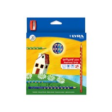 한가람아트타운 리라 그루브 슬림 색연필, 24색, 1개