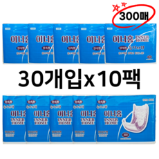 이너홈 실속형 일자 교체형 패드 30매입 10팩 속기저귀, FREE(onesize), 300개입, 1개