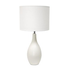 117062 Simple DESIGN 디자인S 디자인 LT2002-OF 오브F 타원형 볼링 핀 베이스 세라믹 테이블 램프 오프 화이트 (2팩), 2