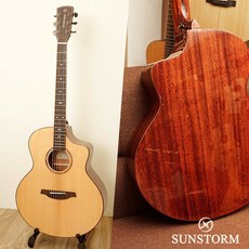 Sunstorm 太陽風 S-300N 41吋 雲杉桃花心木 單板民謠吉他, 詳見包裝