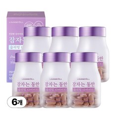 [식약처인증] 라운지셀 잠자는동안 슬리밍 다이어트 수면다이어트 (카테킨 녹차 타트체리), 60정, 6개
