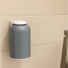 굿즈라이프 거꾸로 자석 스텐 양치컵 세트 무타공, 단품, 1개, 어반그레이