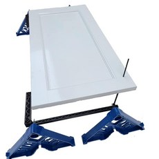 스테이킹 랙 6 in 1 화가 액세서리 도구 스태킹 디자인 내부 또는 외부 도어 트림 및 주방 캐비닛 도어 계약자 주택 소유자용 (12), 1 Cabinet Bracket Attachment (, 1개