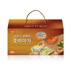 광야식품 아몬드 양배추 호박 마차 40T 식사대용 선식차, 40개, 1개