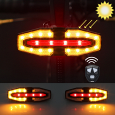 응답하라 후미등! 애니윙 방향지시등 태양광충전 자전거 전동킥보드 깜박이 후미등, 1개, 블랙