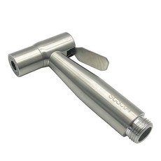 Bidet 화장실 스프레이 헤드 스테인리스 스틸 휴대용 분무기 조절 가능한 수압 제어 포함 주방 욕실 청소용 T 밸브 호스 홀스터 미포함 298189