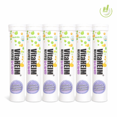 비타하임 발포 비타민 칼슘+마그네슘+비타민D, 15정, 6개