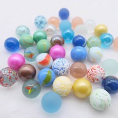 구슬 빈티지 컬러 클립 게임 구슬 멀티 믹스 체커 유리 구슬, 16MM믹스혼방200알, 표준 기준 표준 규격