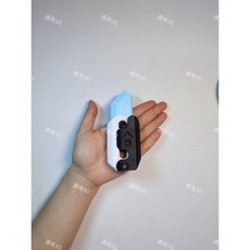 야광 당근 안전칼 선물용 팬시 장난감 빛나는 1개 미니, 한 사이즈, 14.스카이블루화이트블랙