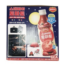 델몬트 스테비아 토마토 x 접이식 캠핑 화로대 증정팩, 6개, 400ml