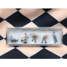 1:87 HO比例 德國 建築工人 人物模型 約2cm, 參考詳情頁