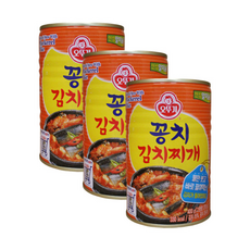 오뚜기 꽁치 김치찌개, 3개, 400g
