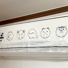 벽걸이 에어컨 커버 깔끔한 웨이드 실내기 에어컨 먼지 덮개 겨울 에어컨스 커버스 관리 제품 용품 차단