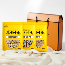 횡재미가 밸런스 3종 혼합잡곡 선물세트 (필수영양20곡+10영양곡+ 병아리콩 담은 7콩) 잡곡선물세트 추석 설날 명절, 1개