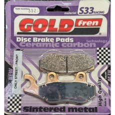 GOLD fren S33 競技版 碟式煞車來令片 陶瓷碳纖 金屬燒結 332型 適用 NINJA 300 400 Z300 Z400, 1個