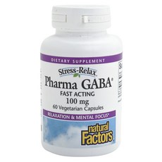 natural Factors Pharma GABA素食膠囊, 60顆, 1罐