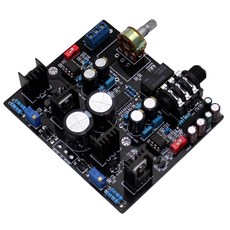 TPA6120A 증폭기 보드 ALPS 튜닝 보드 AC15V-0-15V NE5534 듀얼 OP-AMP Hi-Fi 헤드폰 프리 앰프 DIY 오디오 모듈 사용, 검은색