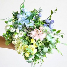 조화꽃다발 입학 졸업 연주 발표 동백 시들지않는꽃LmV, 핑크